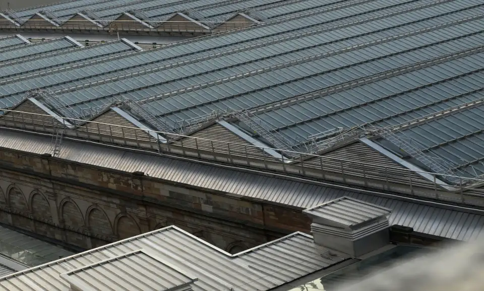 Daylight coming through a glazed roof opening